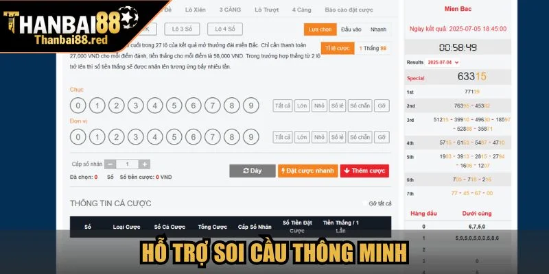 Hỗ trợ soi cầu thông minh